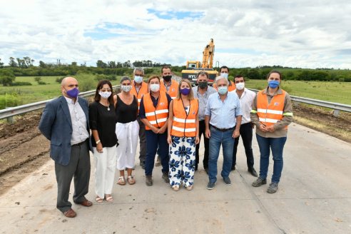 Avances en la obra vial sobre la ruta 11 en el ingreso a Victoria