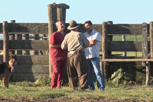 Rogelio Burne y Wilton Trossero - Visita a Establ. San Antonio en Costa Grande - Vacunación Pre Destete