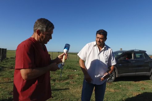 Rogelio Burne y Wilton Trossero - Visita a Establ. San Antonio en Costa Grande - Vacunación Pre Destete