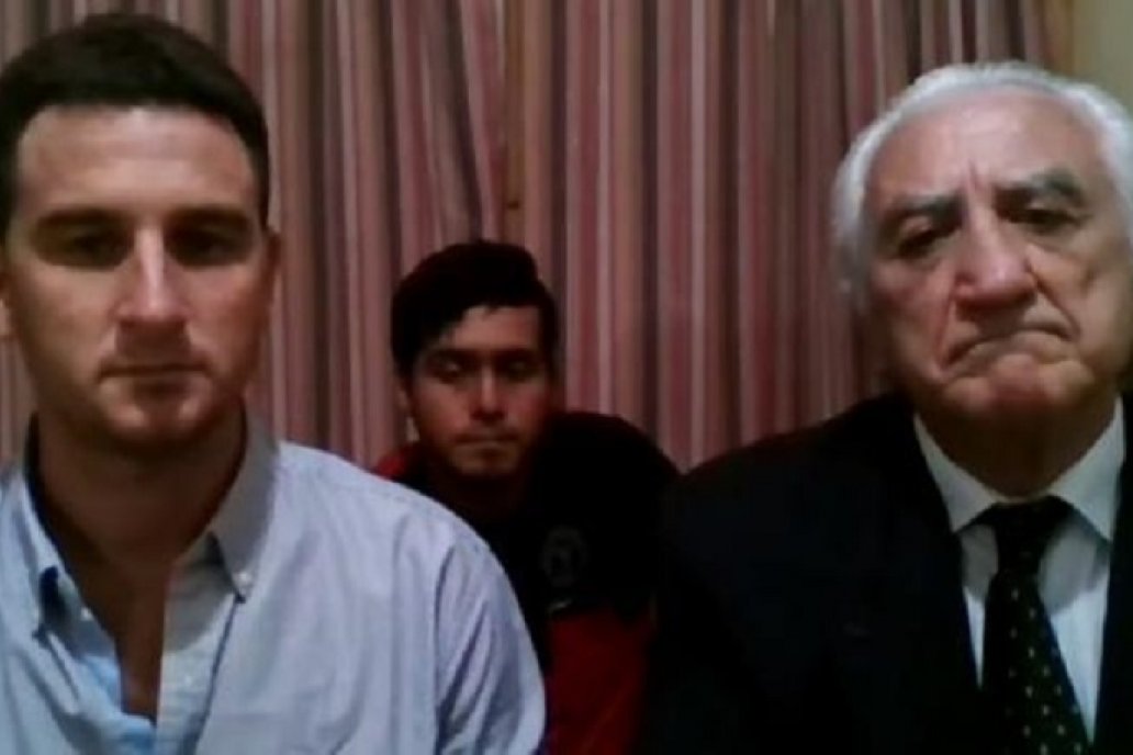 El abogado y ex diputado radical Hernán Agú (padre), su hijo Emilio Agú El abogado y ex diputado radical Hernán Agú (padre), su hijo Emilio Agú