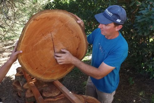 Gustavo Erbes, el trabajador rural de El Ramblón con muy buena fama de artesano de la madera