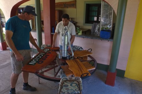 Gustavo Erbes, el trabajador rural de El Ramblón con muy buena fama de artesano de la madera