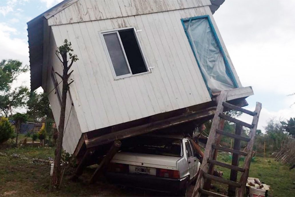 Son de fuste los daños materiales en el sur cordobés.