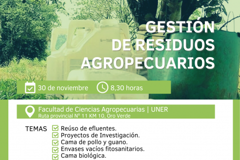 Una jornada para saber más sobre la gestión de residuos agropecuarios