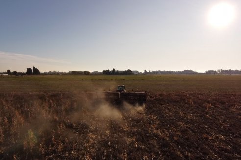 Mariano Podversich - Productor Agropecuario - Siembra de trigo en Cerrito