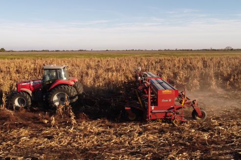 Mariano Podversich - Productor Agropecuario - Siembra de trigo en Cerrito