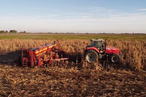 Mariano Podversich - Productor Agropecuario - Siembra de trigo en Cerrito