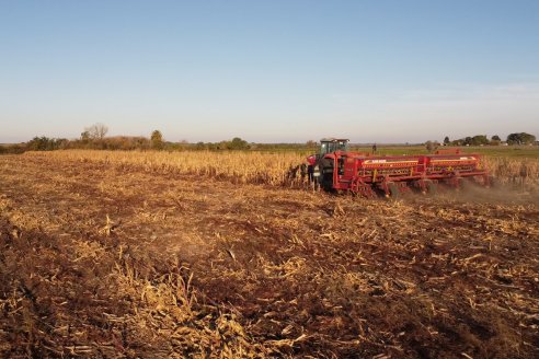 Mariano Podversich - Productor Agropecuario - Siembra de trigo en Cerrito