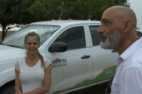 Mariela Honeker y Carlos Quevedo forman una buena dupla para criar porcinos en granja Los Robles