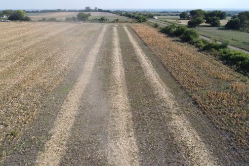 Visita a Establecimiento Grinovero - Trilla de Maiz en Colonia Crespo, Experiencia de usar un drapper para confección de rollos