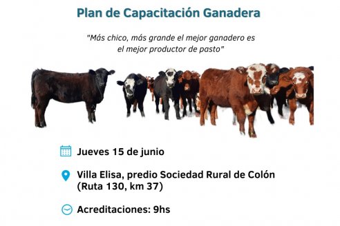 Capacitan a ganaderos en Villa Elisa