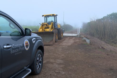 Reccorida por el Municipio de Sauce Pinto - Avances en la obra pública