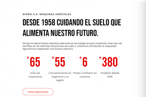 GIORGI lanza su nueva página web y se suma a la transformación digital del agro argentino