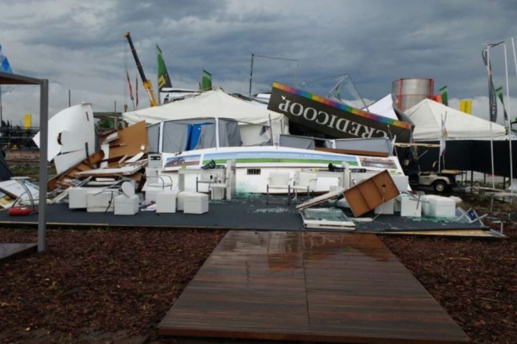 El temporal que castigó el predio de Expoagro sigue dando vueltas en la región.