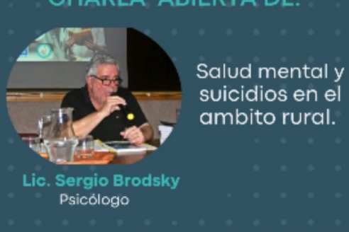 Charla sobre salud mental y suicidios en el ámbito rural