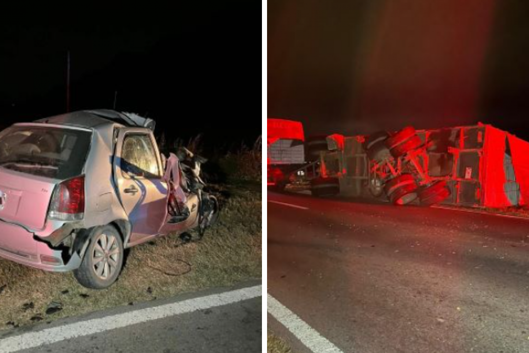 El choque fue en Ruta Nacional 188. Fotos gentileza La Brujula web