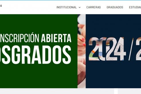 Pre-Inscripción abierta a Posgrados
