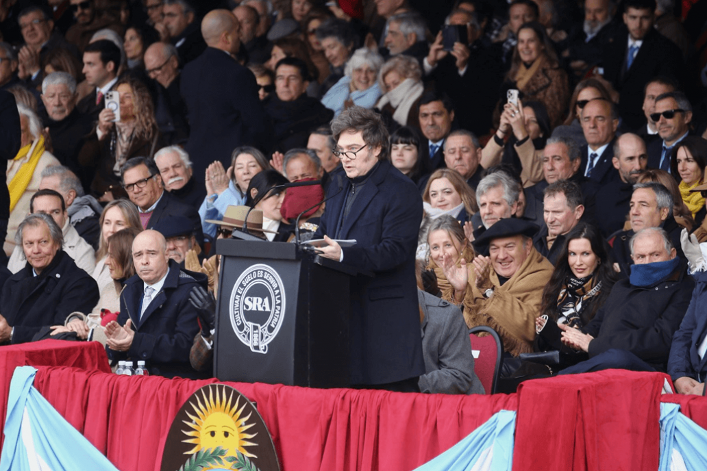 El mandatario no abordó la reestructuración, o achicamiento, de INTA. El mandatario no abordó la reestructuración, o achicamiento, de INTA.