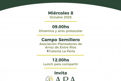 Lanzamiento de la campaña arrocera en Entre Ríos