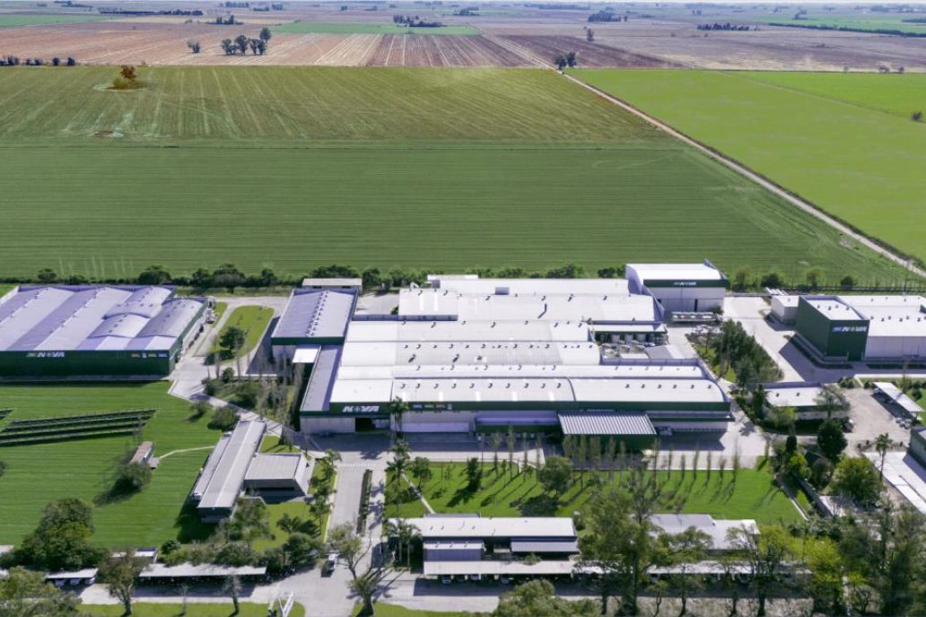 Vista aérea de la empresa en el 2025