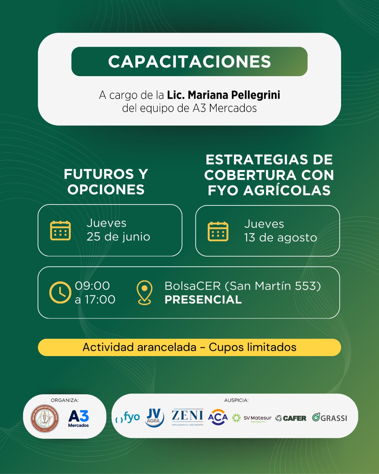 Futuros y opciones; y estrategias de cobertura