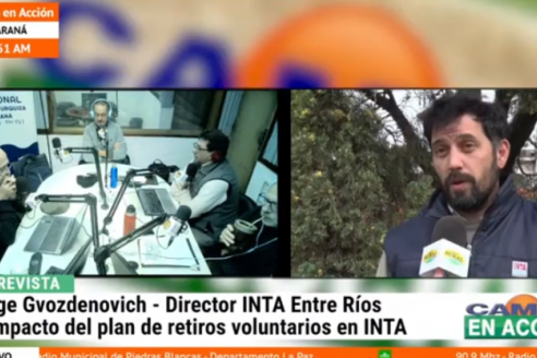 Gvozdenovich: "En INTA quedamos sin respuesta en áreas sensibles como citrus, leche y maqunaria"