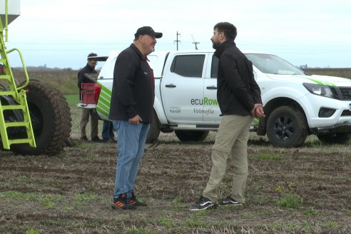 Presentación de la nueva sembradora Velosofía Air de Giorgi-Plantium en El Tatú Maquinarias - Seguí, Entre Rios