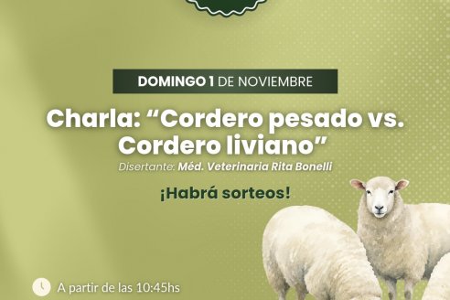 Expo Ovina: Debate sobre conveniencia de producir cordero liviano o pesado